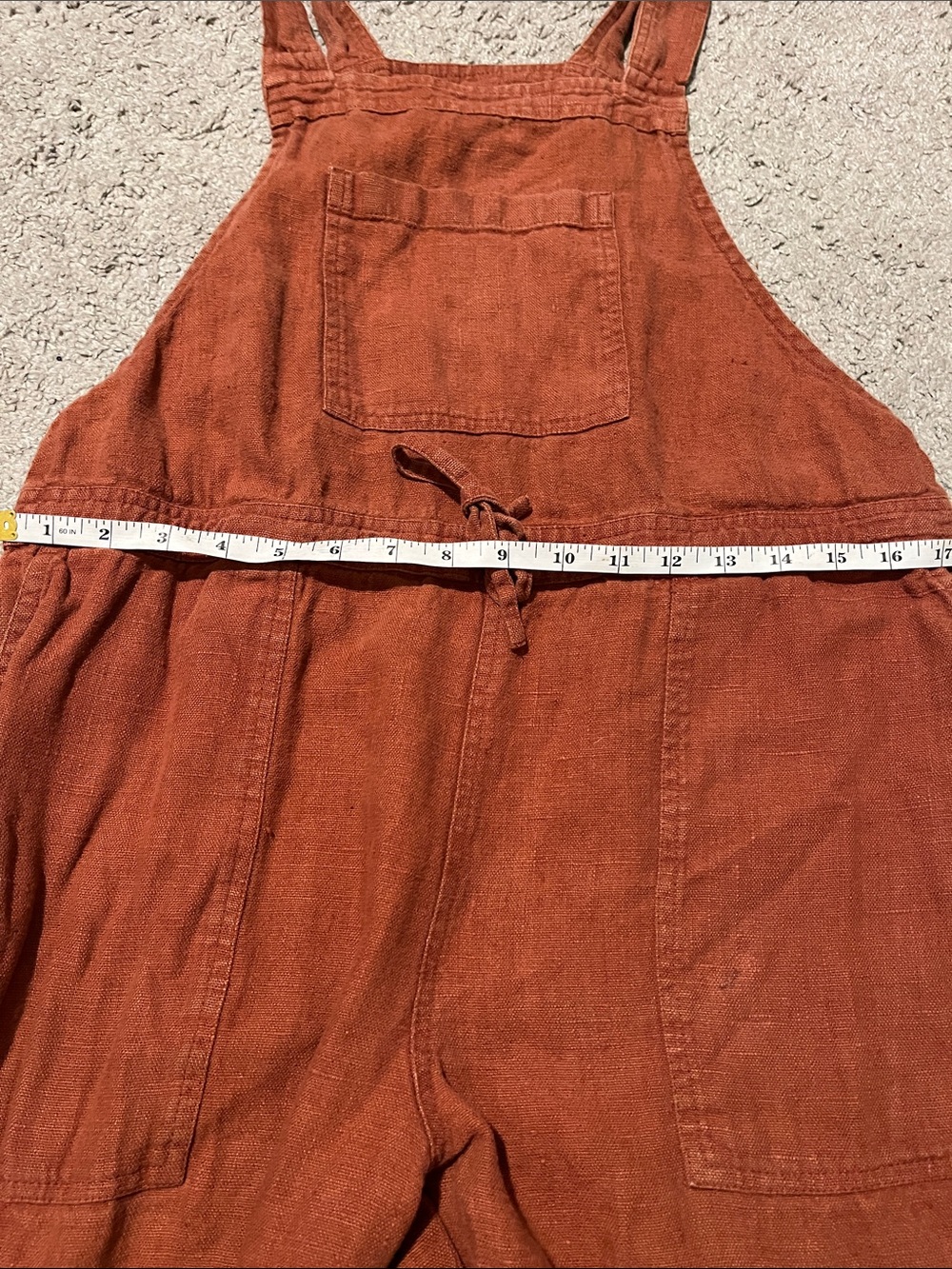 Not Perfect Linen Everest 100% Linen Jumpsuit Coastal Bohemian Minimalist - Picture 13 of 14